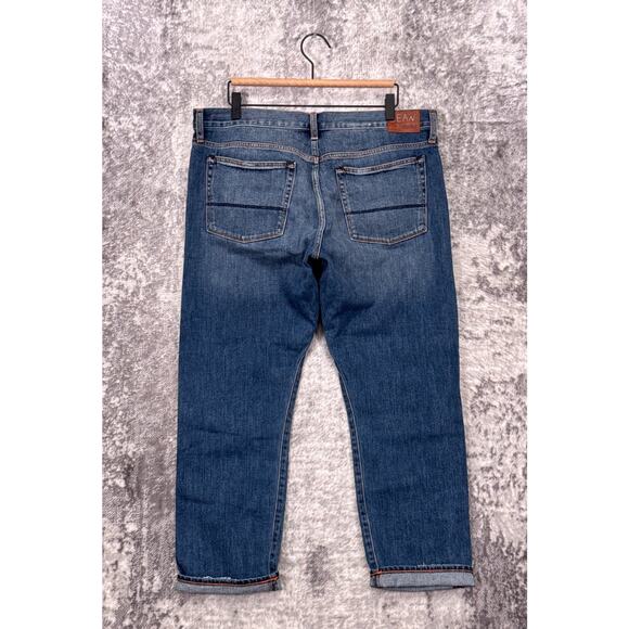 Jean Shop NYC Jeans 31 Womens Ellen Boyfriend Selvedge Denim In Hobo Distressed - Picture 2 of 8